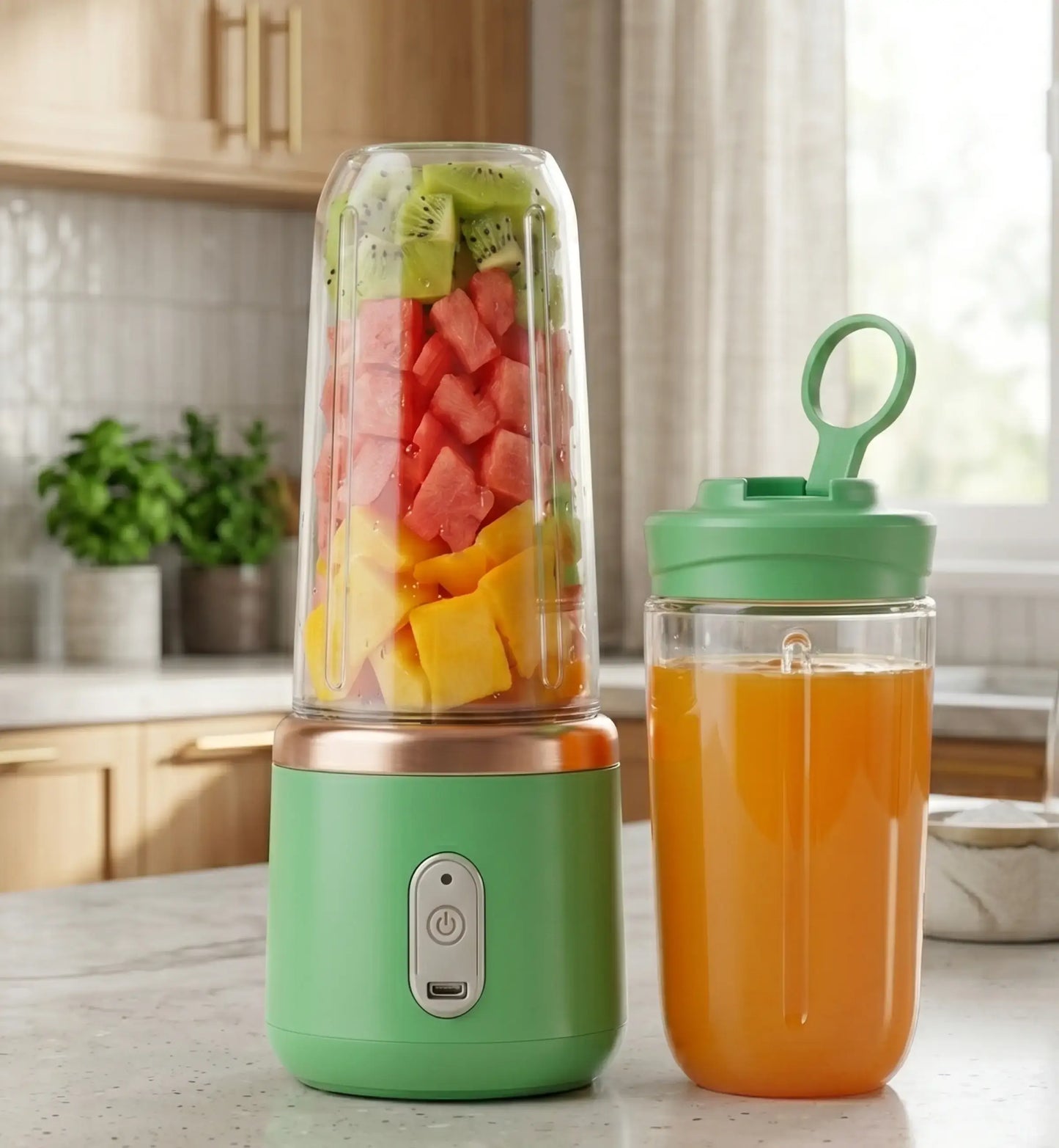 MINI LIQUIDIFICADOR PORTÁTIL 400ML